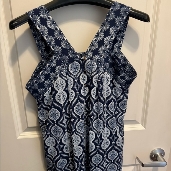 Ivanka Trump Tops - Ivanka Trump - Navy Blue and White Patterned Top - Size XS/TP